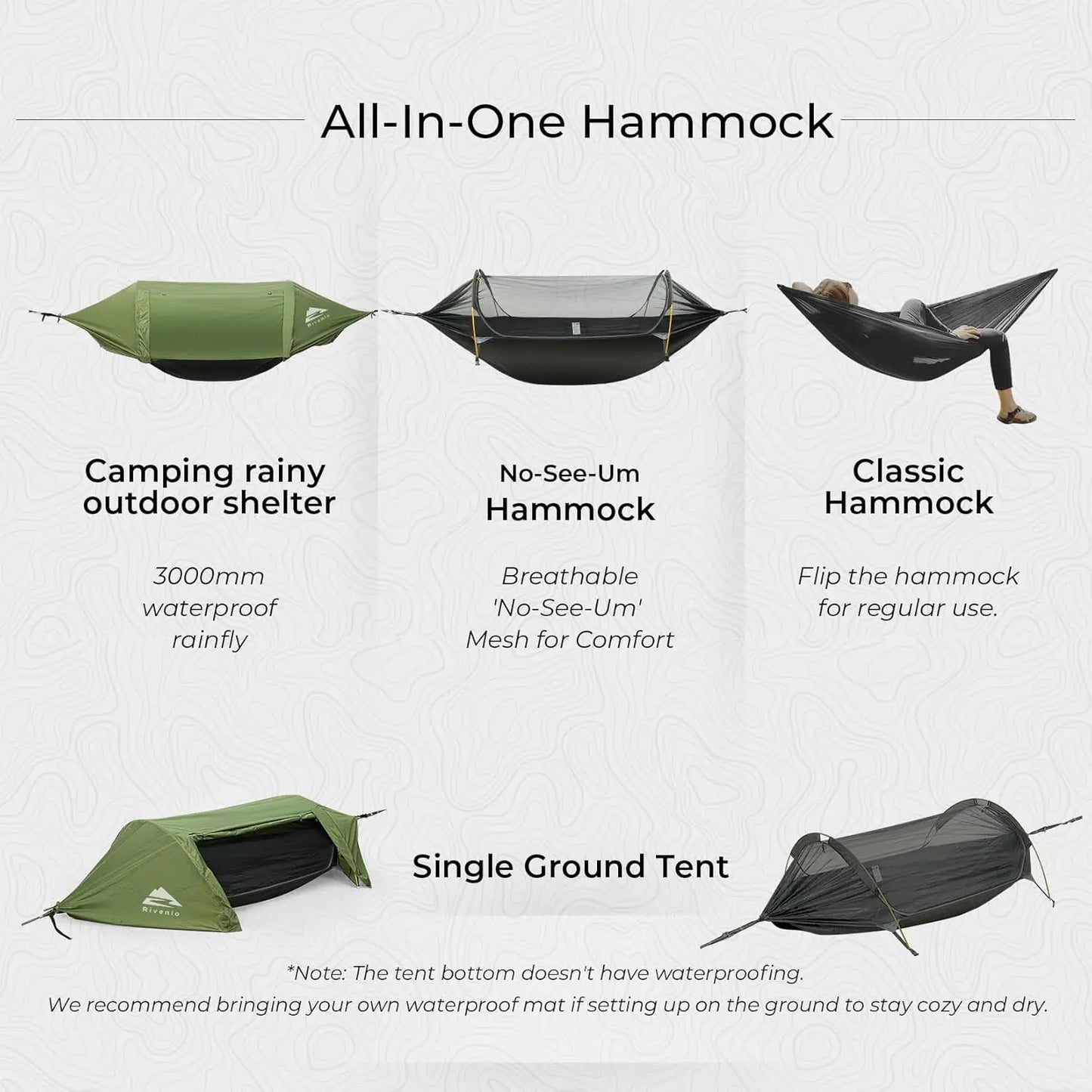 Hign-concerned Camping Hammock Tent With Mosquito Net - Health and Tech Solutions 25