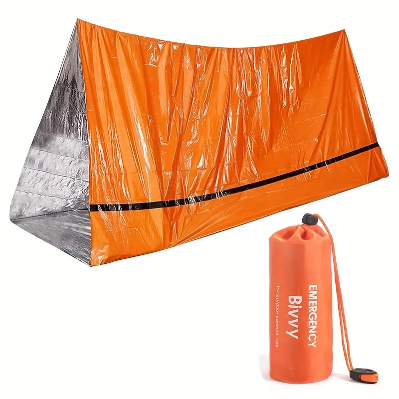 Two Person Emergency Survival Tent Shelter With Whistle