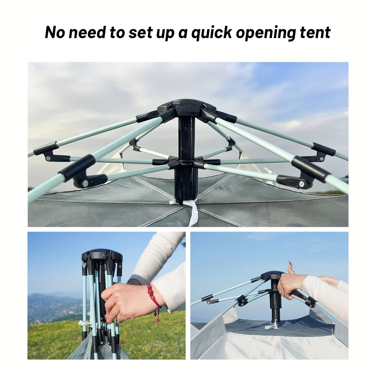 Pakicetus Hexagonal Family Camping Tent With Easy Setup