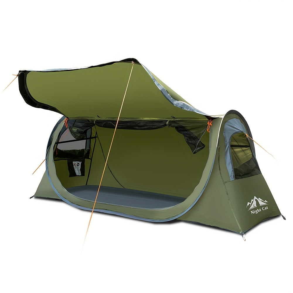 Night Cat Pop Up Camping Tent 1 Person Instant Setup - Health and Tech Solutions 25