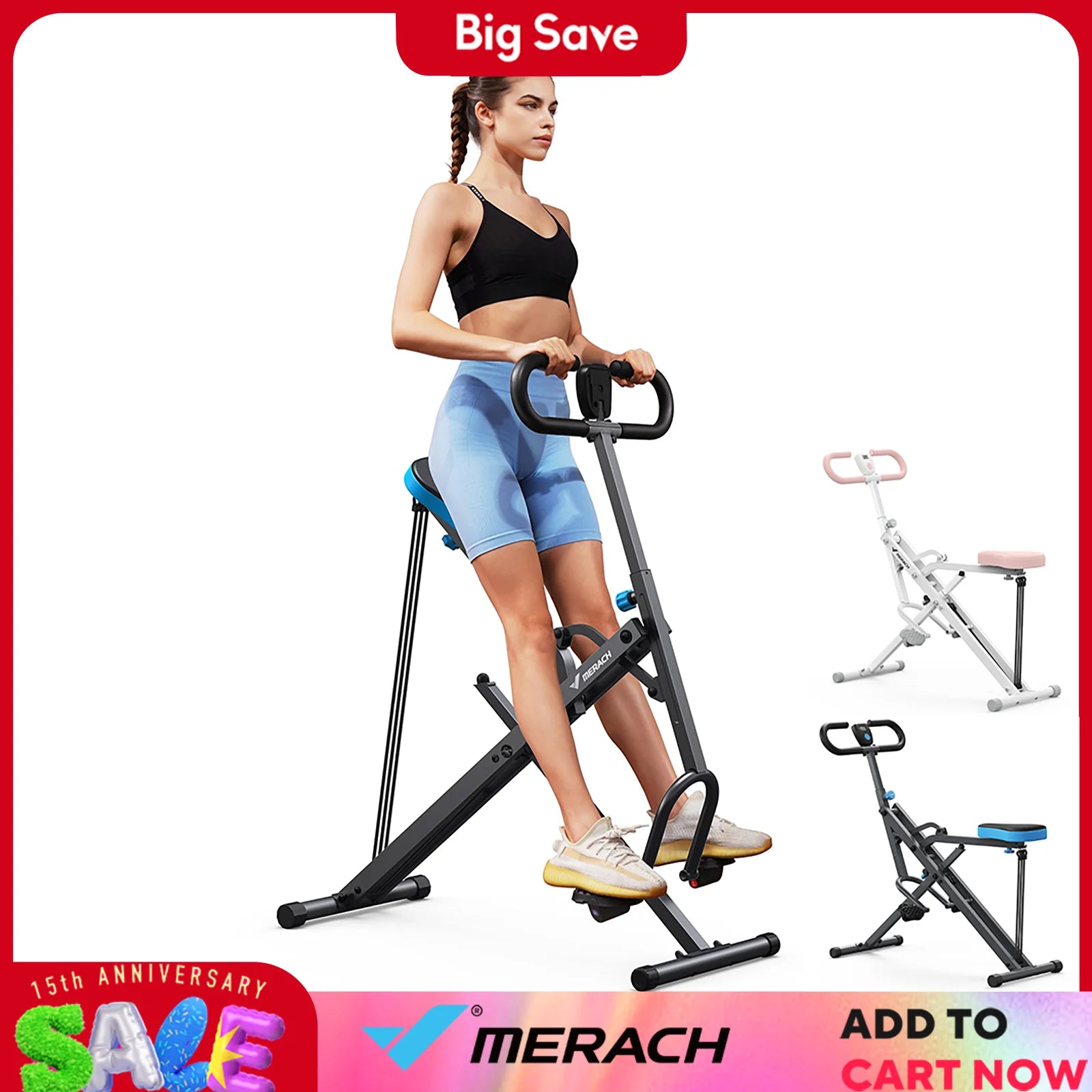 MERACH 2in1 Squat Rowing Machine Glute Trainer for Home Fitness - Health and Tech Solutions 25