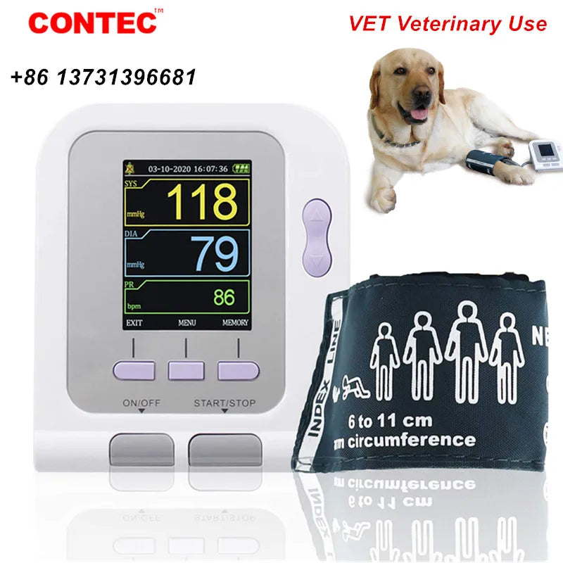 CONTEC Vet Electronic Sphygmomanometer Automatic Blood Pressure Monitor Tonometer CONTEC08A-VET - Health and Tech Solutions 25