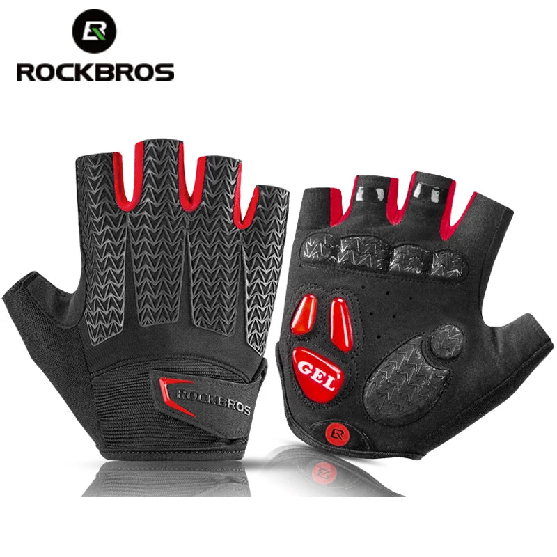 ROCKBROSCN Cycling Gloves Half Finger Gel Pad Breathable - Health and Tech Solutions 25