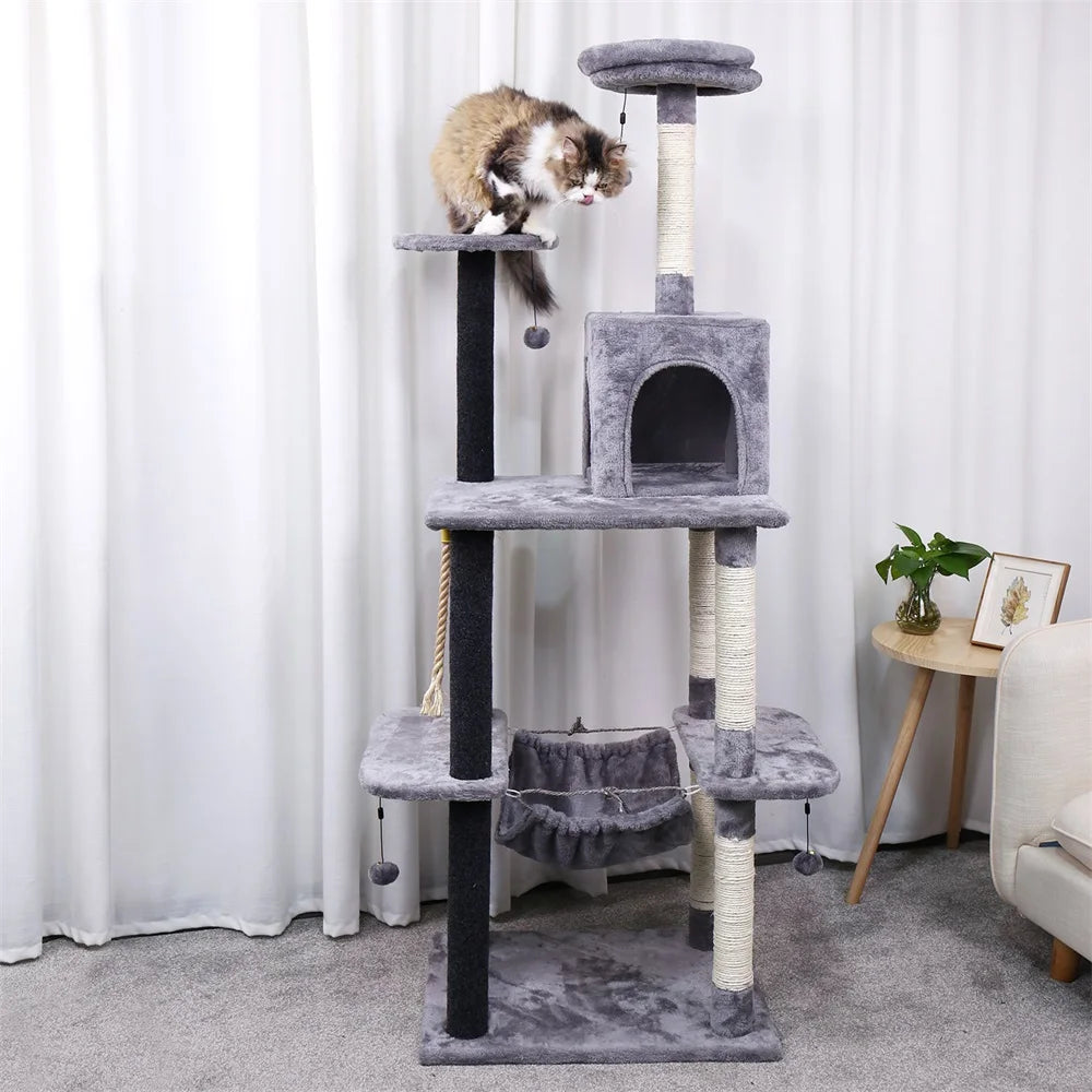 Cat Tree Condo with Scratch Post and Climbing Toys - Health and Tech Solutions 25