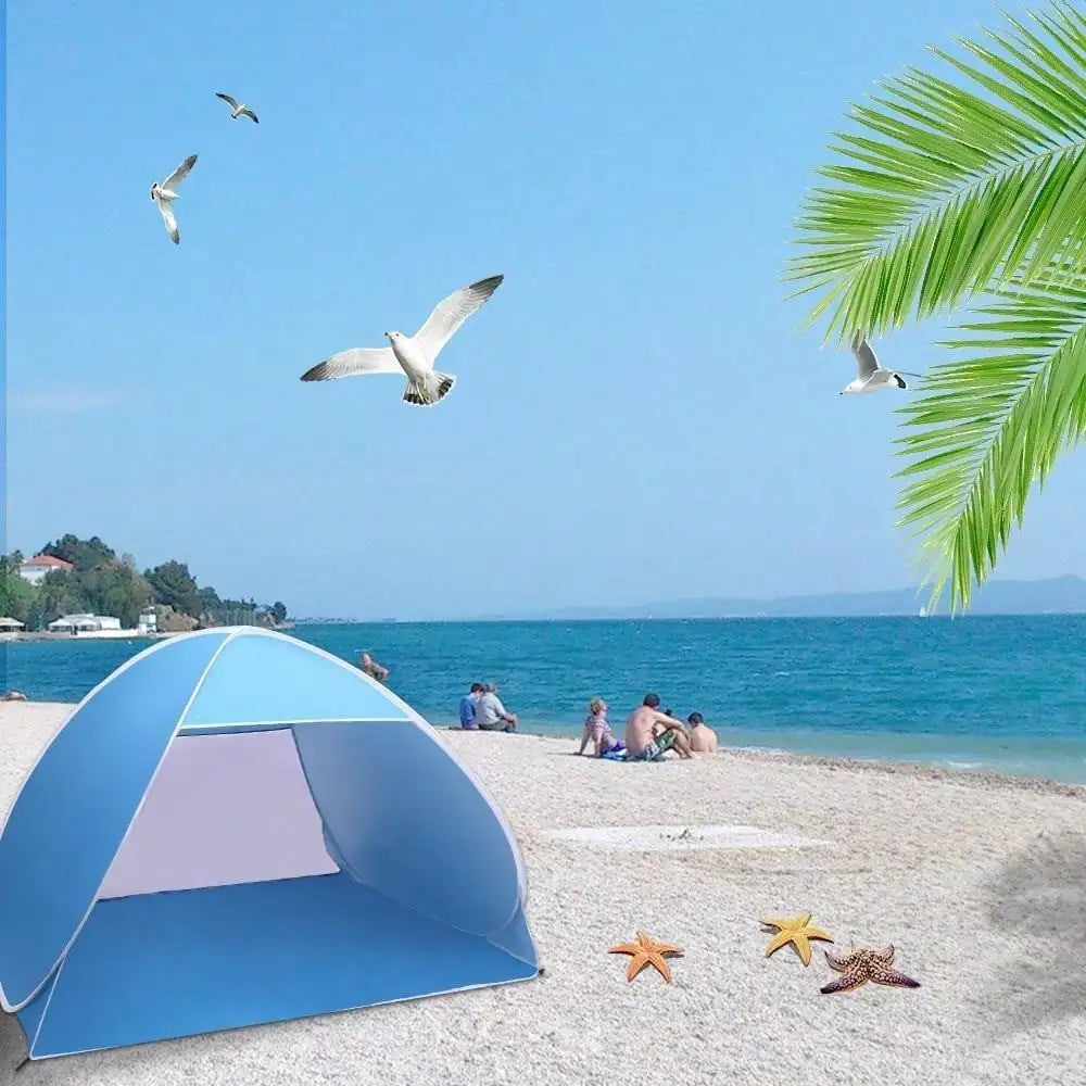 Pop Up Beach Tent Sun Shade Outdoor Camping Canopy - Health and Tech Solutions 25