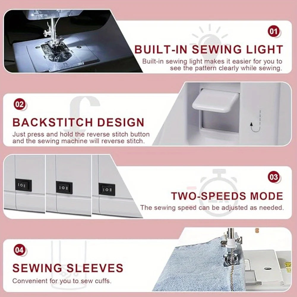 Electric Sewing Machine with 12 Built-in Stitches Mini - Health and Tech Solutions 25