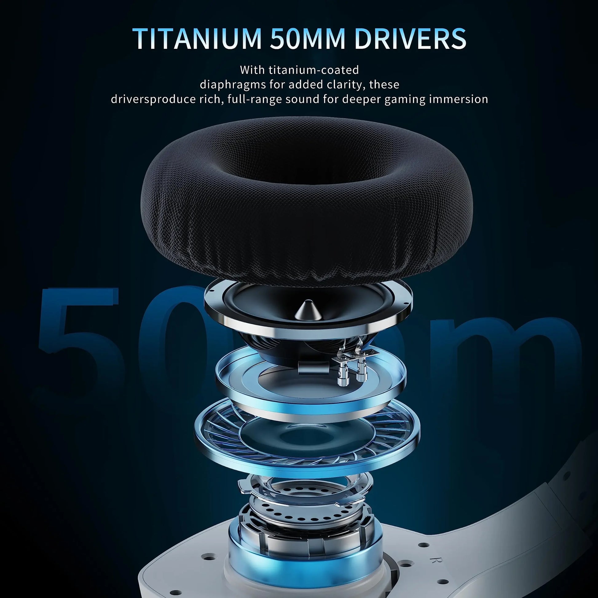 BINNUNE BW01 Wireless Gaming Headset with Mic for PC PS4 PS5 - Health and Tech Solutions 25