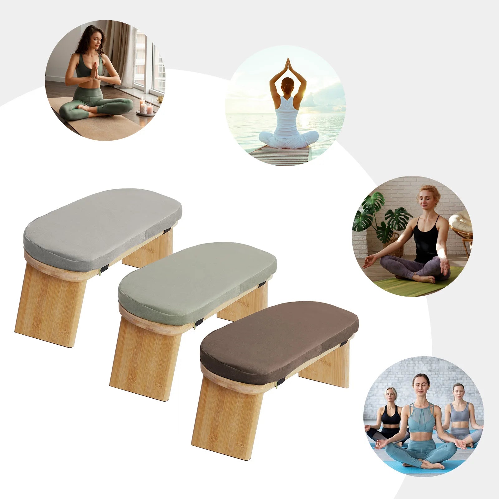 Foldable Ergonomic Bamboo Meditation Bench And Yoga Stool - Health and Tech Solutions 25