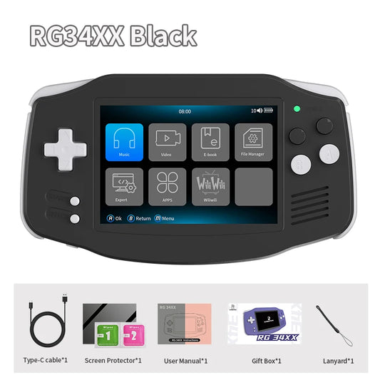 ANBERNIC RG34XX Retro Handheld Game Console 3.4 Inch IPS Screen - Health and Tech Solutions 25