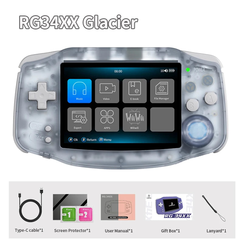 ANBERNIC RG34XX Retro Handheld Game Console 3.4 Inch IPS Screen - Health and Tech Solutions 25