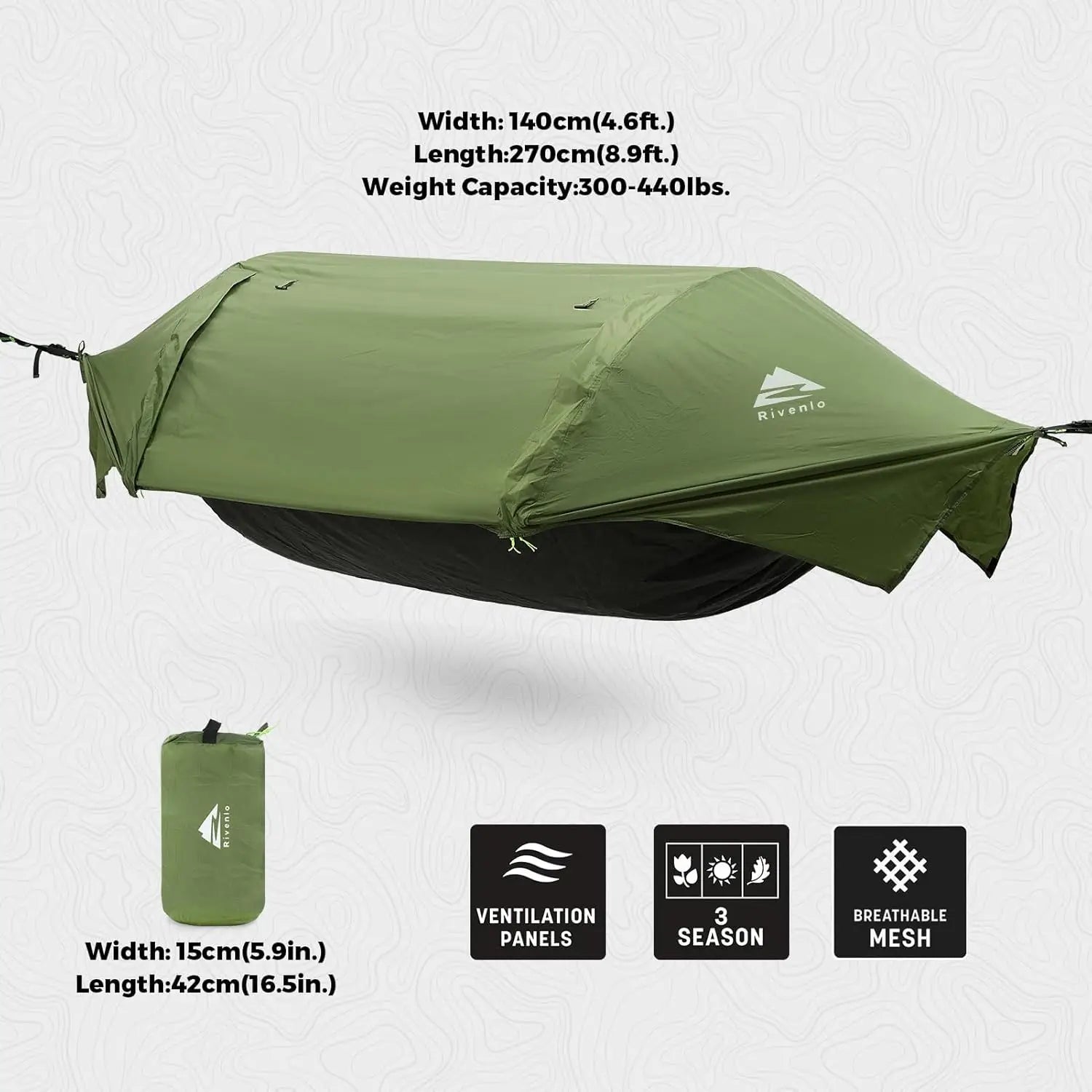 Hign-concerned Camping Hammock Tent With Mosquito Net - Health and Tech Solutions 25