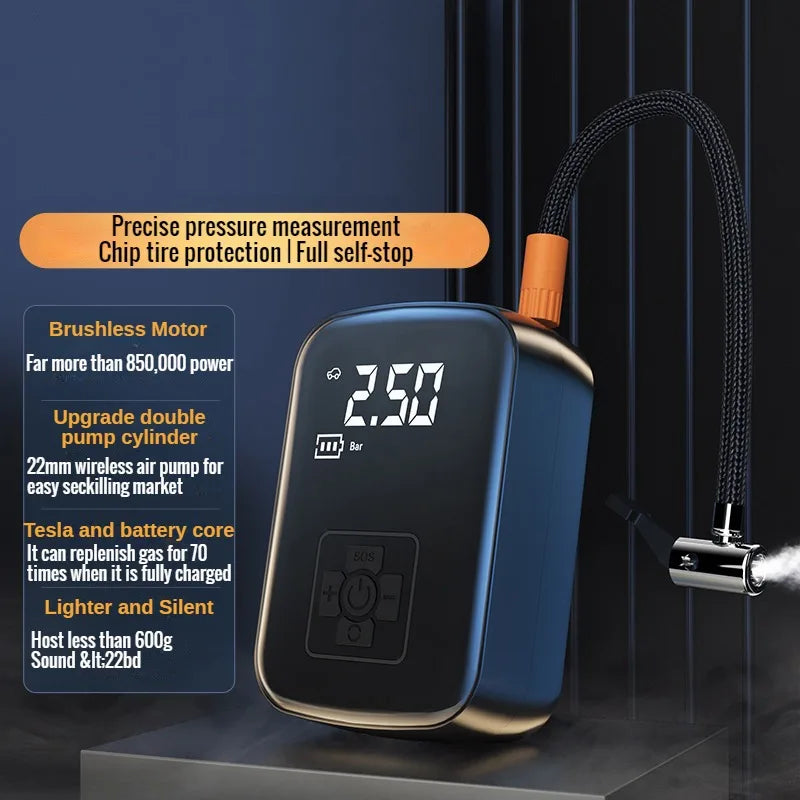 Car Air Pump Air Compressor 12V 150PSI Portable Tire Inflator - Health and Tech Solutions 25