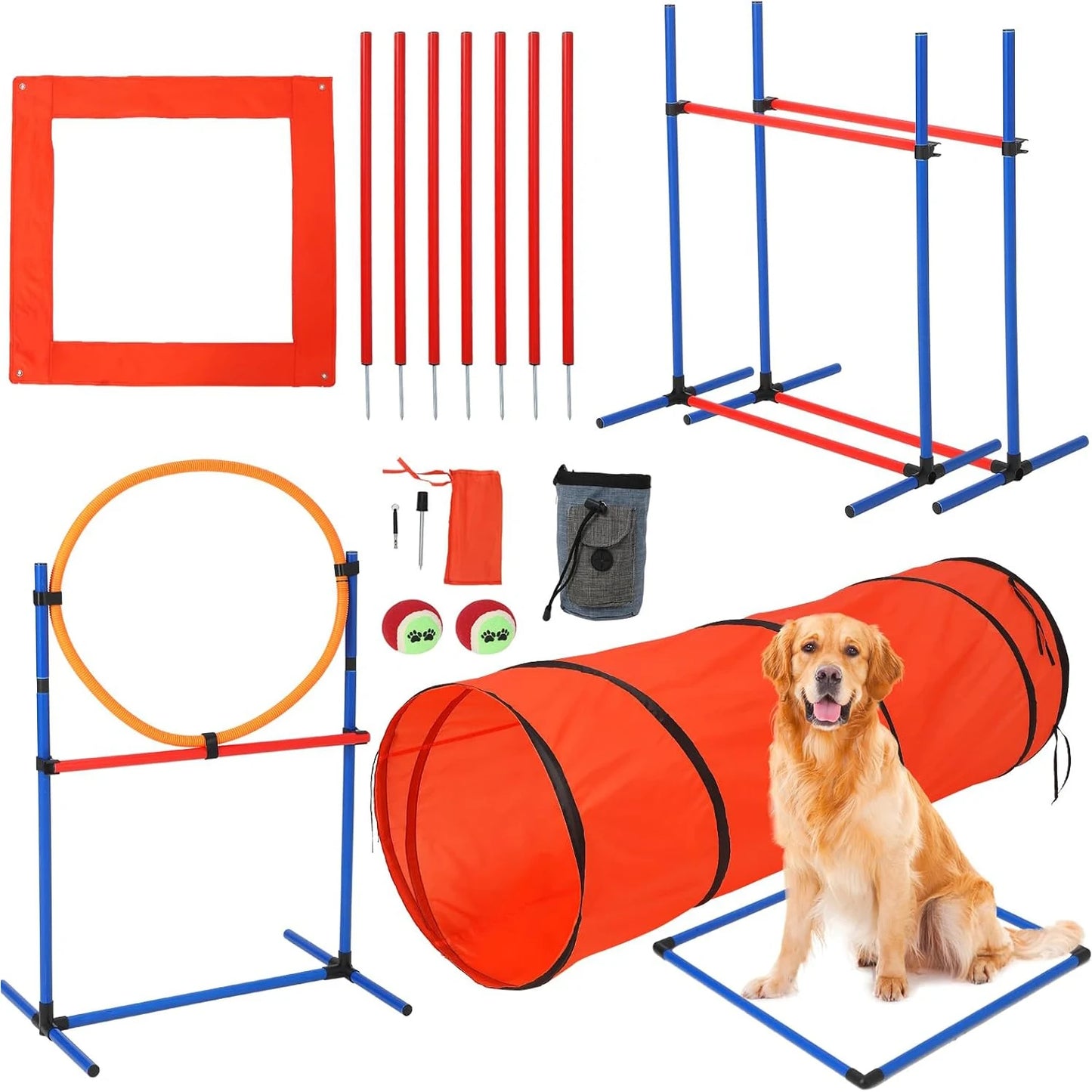 87 Piece Dog Agility Training Equipment Set for Outdoor Fun - Health and Tech Solutions 25