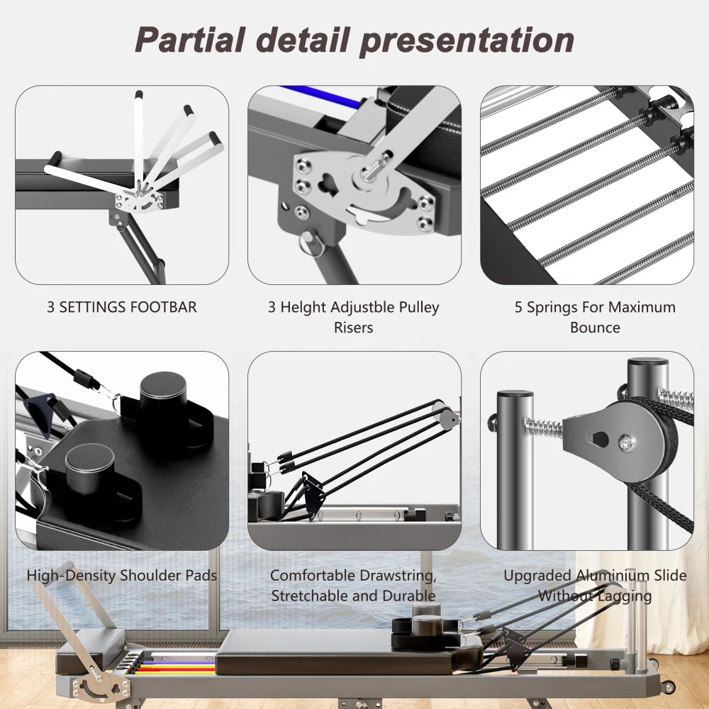 Foldable Pilates Core Bed for Home and Yoga Studio Fitness - Health and Tech Solutions 25