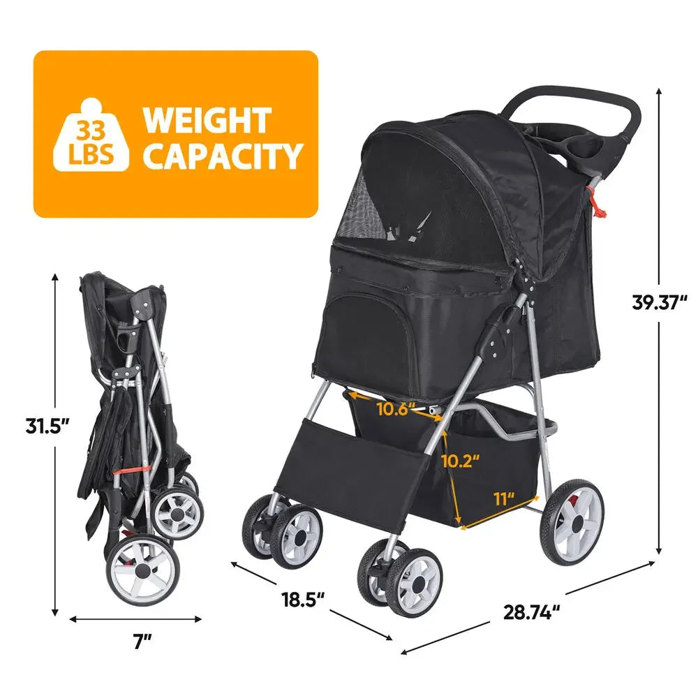 Dog Stroller for Comfortable and Safe Pet Travel - Health and Tech Solutions 25
