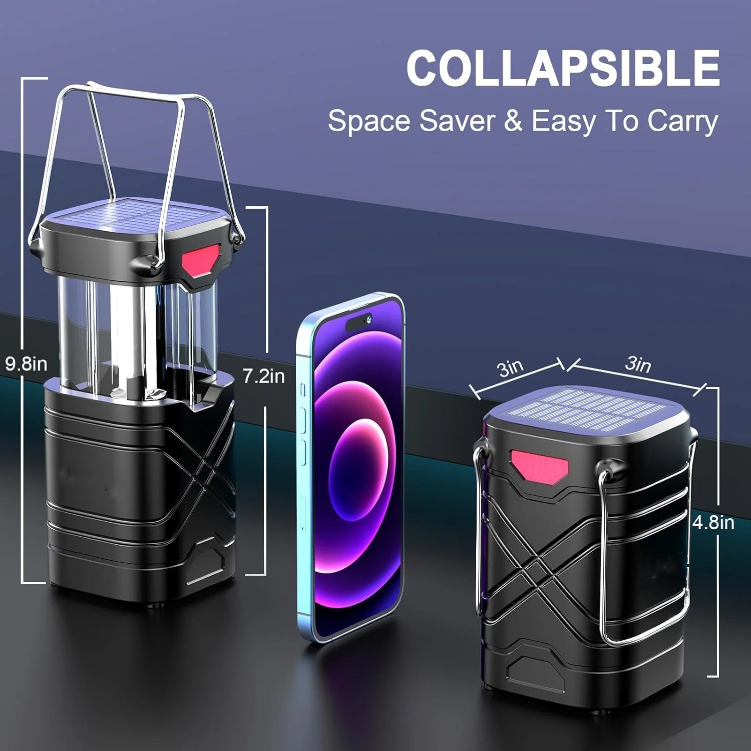 Rechargeable Solar Camping Lights 4 Pack for Outdoor Emergencies - Health and Tech Solutions 25