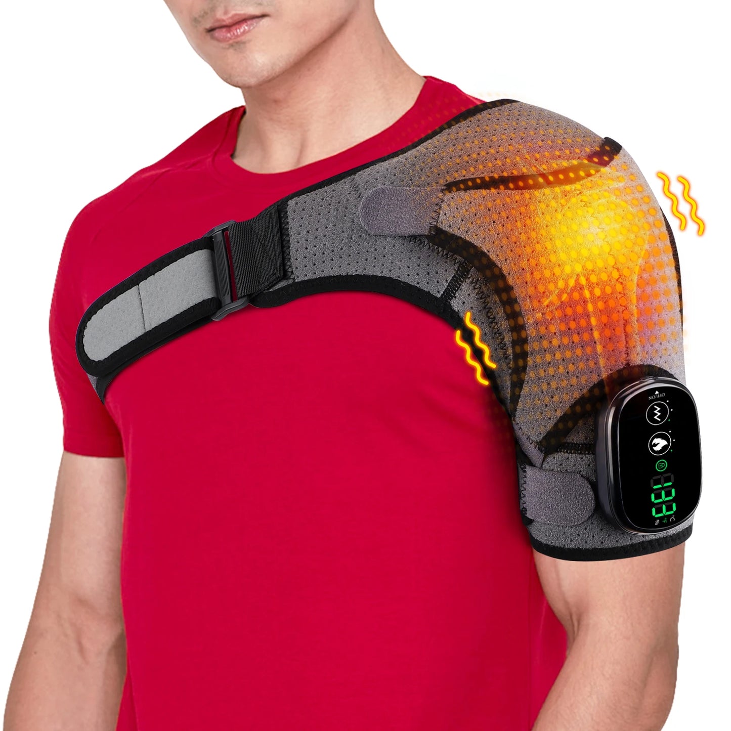 Electric Heating Pad Shoulder Vibration Massager for Pain Relief - Health and Tech Solutions 25
