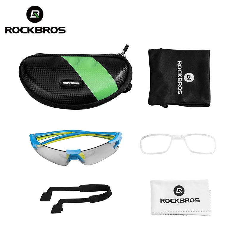 RockBros Photochromic Cycling Glasses UV400 Outdoors Sports Bicycle Sunglasses Frameless Bike Goggles Technical Eyewear - Health and Tech Solutions 25