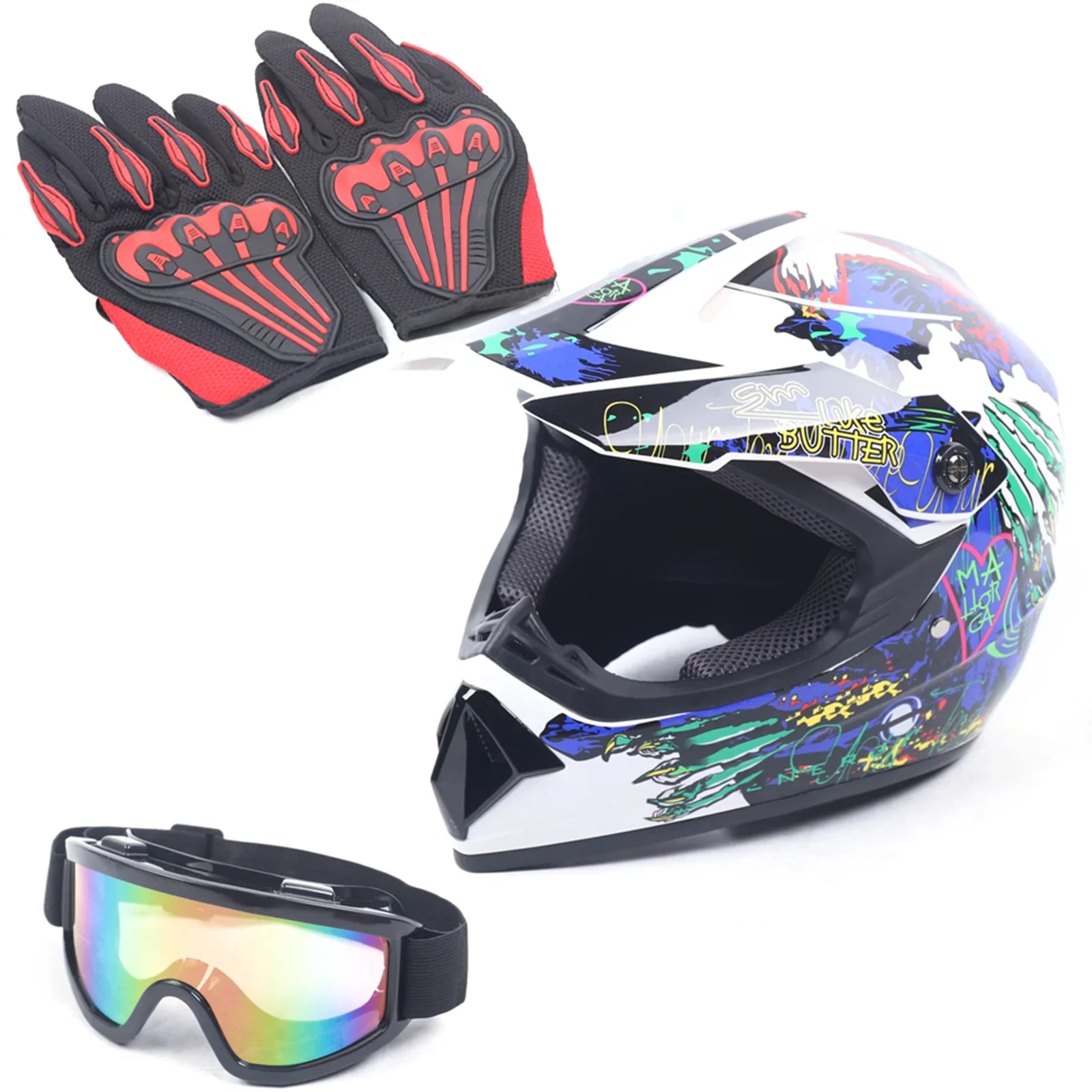 Unisex Motocross Helmet Abs Off Road Racing Dot Safety - Health and Tech Solutions 25