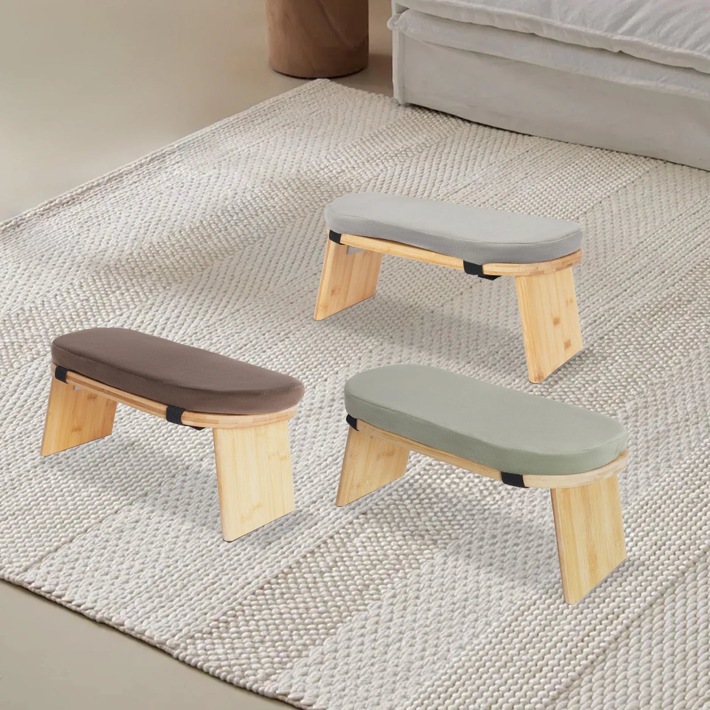 Foldable Ergonomic Bamboo Meditation Bench And Yoga Stool - Health and Tech Solutions 25