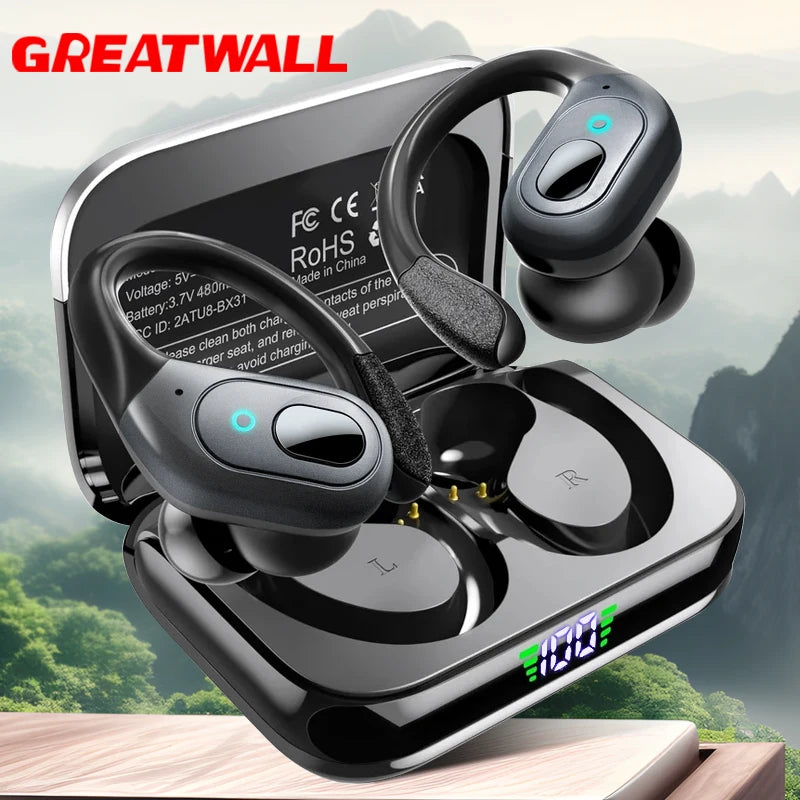 GREATWALL TWS Wireless Bluetooth Earphones Headset Stereo Noise Reduction - Health and Tech Solutions 25