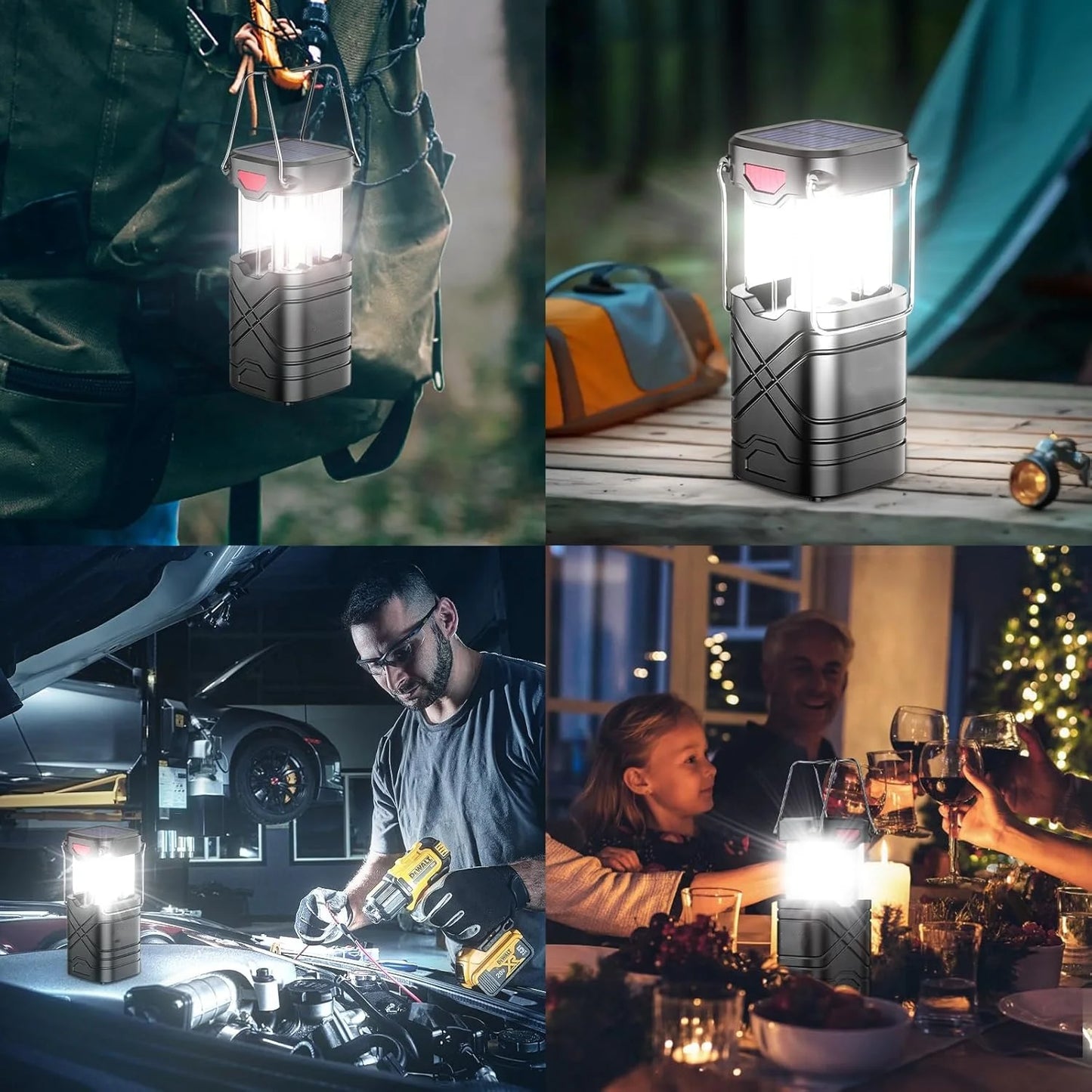 Rechargeable Solar Camping Lights 4 Pack for Outdoor Emergencies - Health and Tech Solutions 25