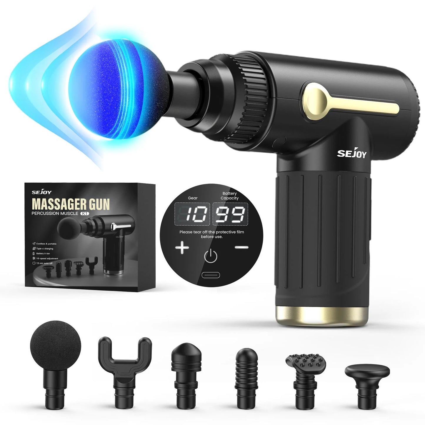 Sejoy Massage Gun Relaxation Deep Tissue Percussion Massager - Health and Tech Solutions 25