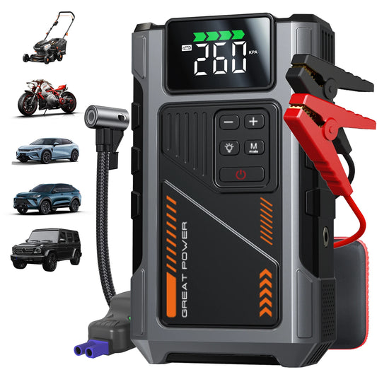 Portable Car Jump Starter With Air Compressor 3000A Peak - Health and Tech Solutions 25