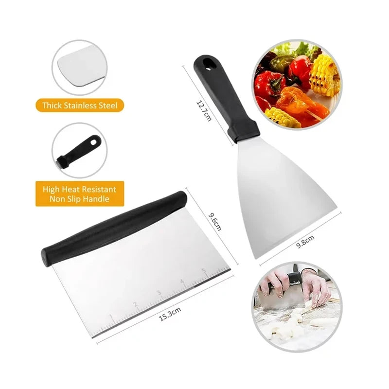 15-Piece Stainless Steel Grill Tool Set for Outdoor Cooking - Health and Tech Solutions 25