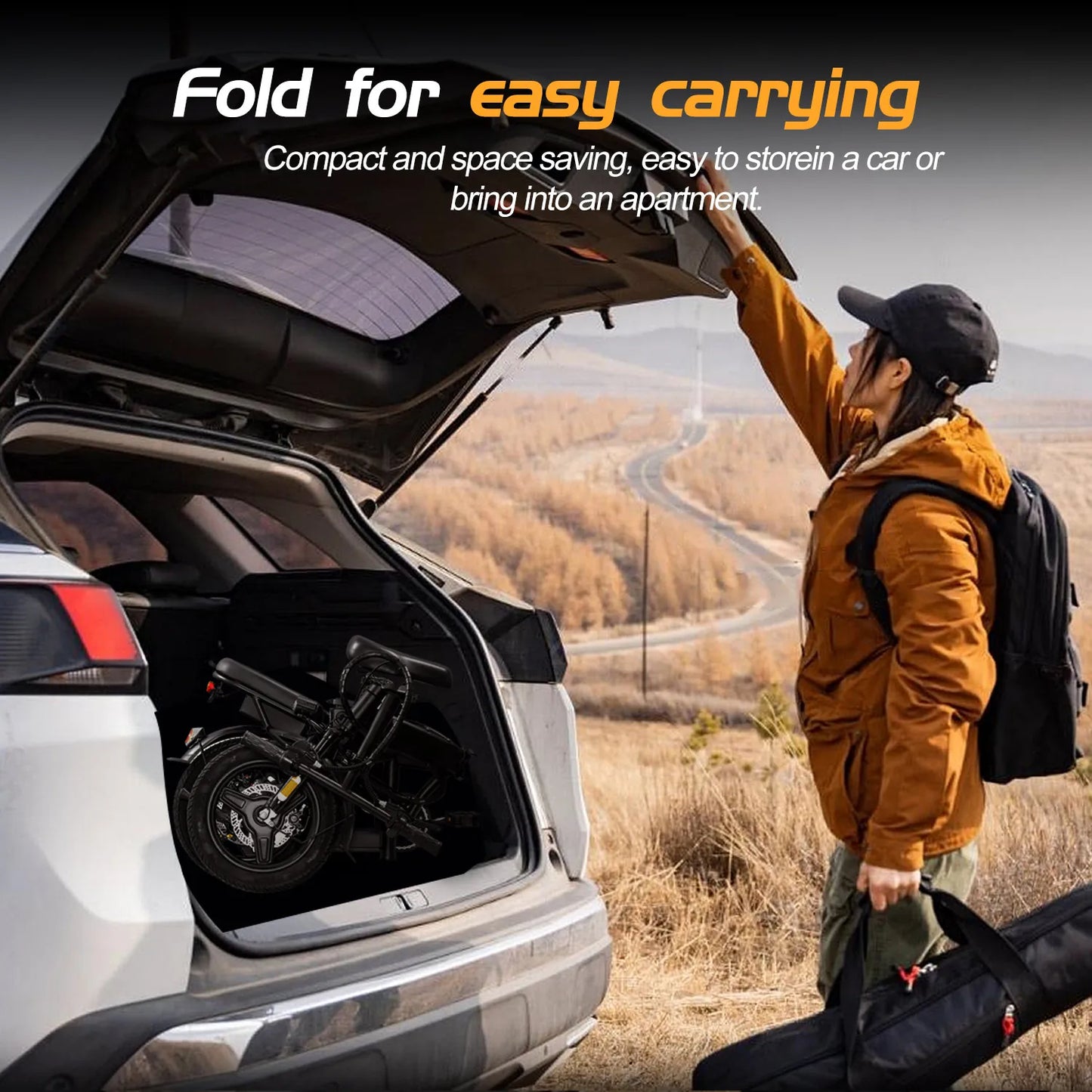 Folding Electric Bike for Adult With Basket 350W Lightweight - Health and Tech Solutions 25