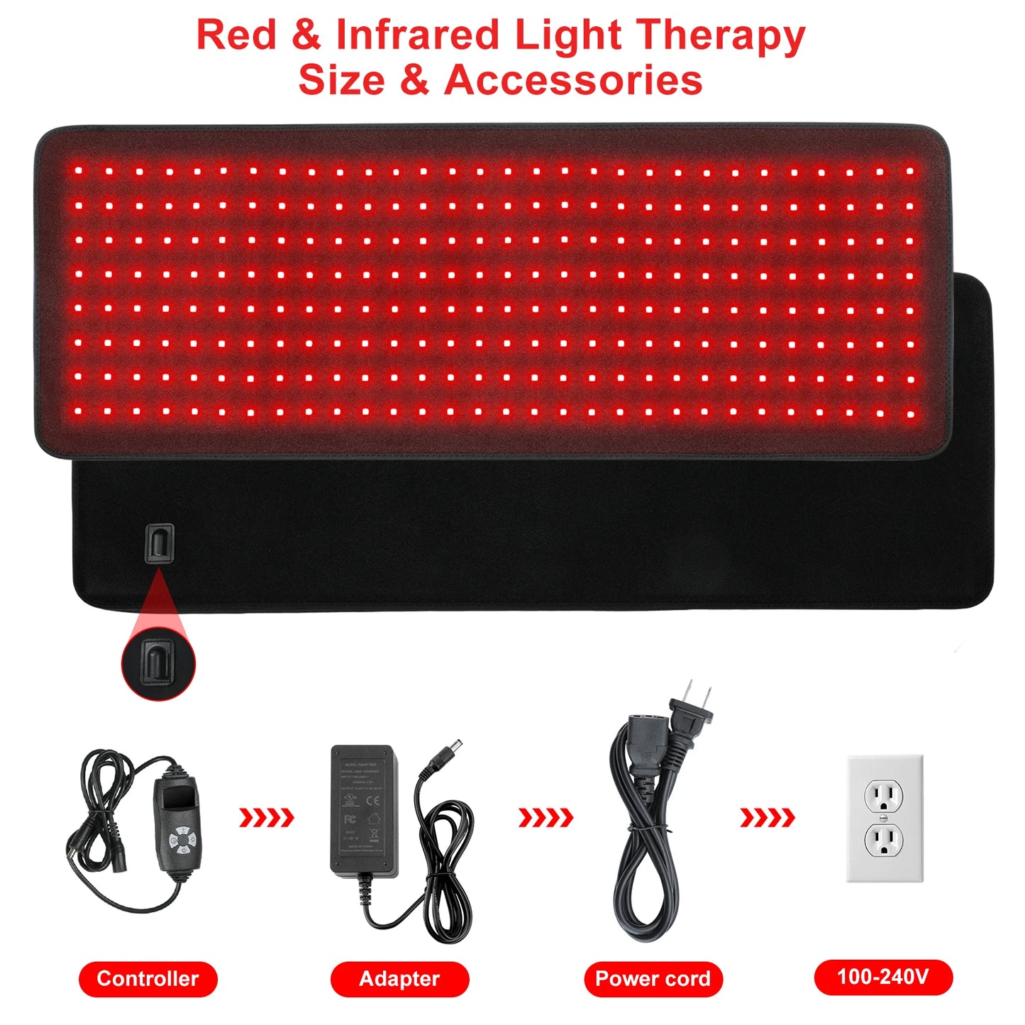 Red Light Mat Near Infrared Therapy Pad for Full Body - Health and Tech Solutions 25