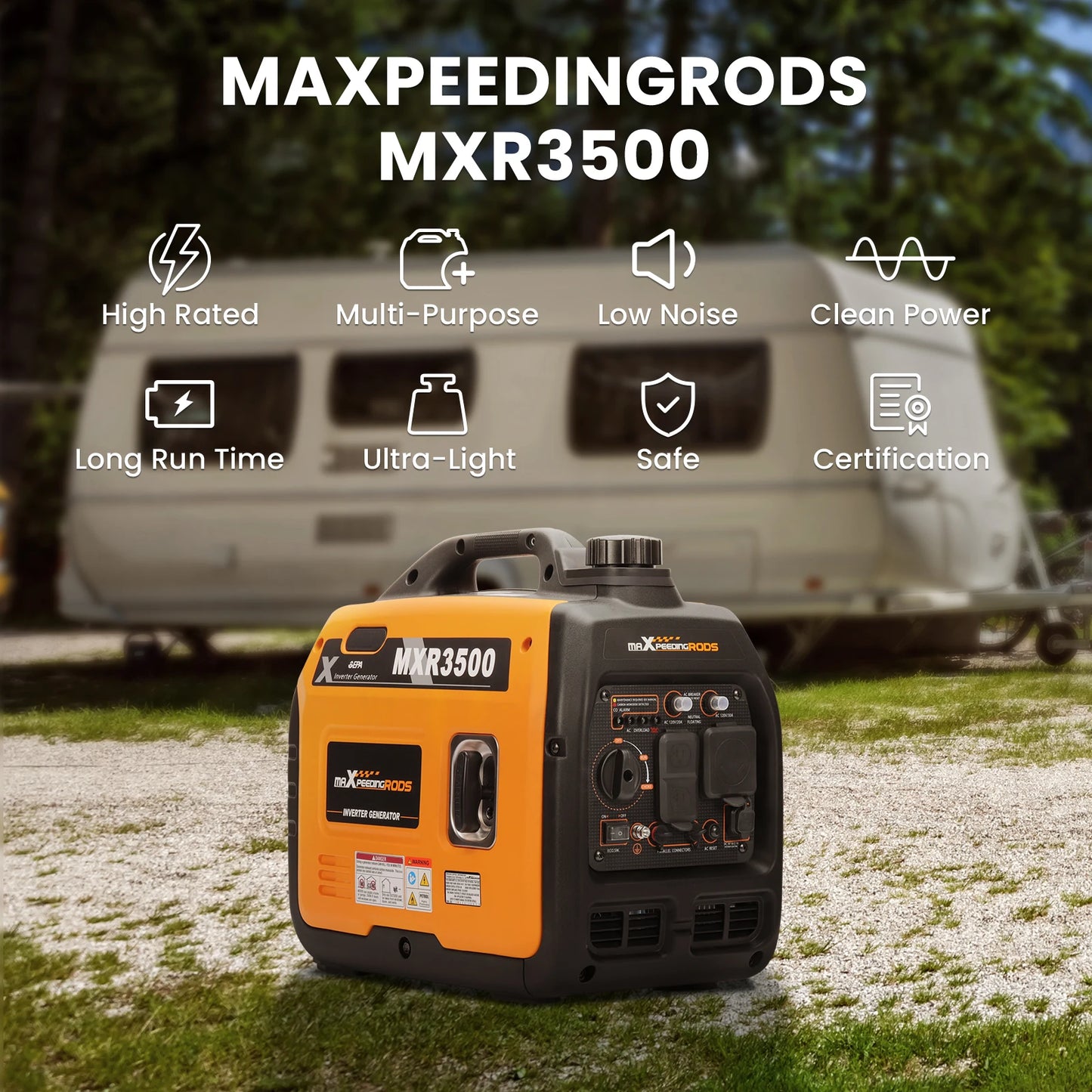 Maxpeedingrods MXR3500 Portable Inverter Generator 3500W - Health and Tech Solutions 25