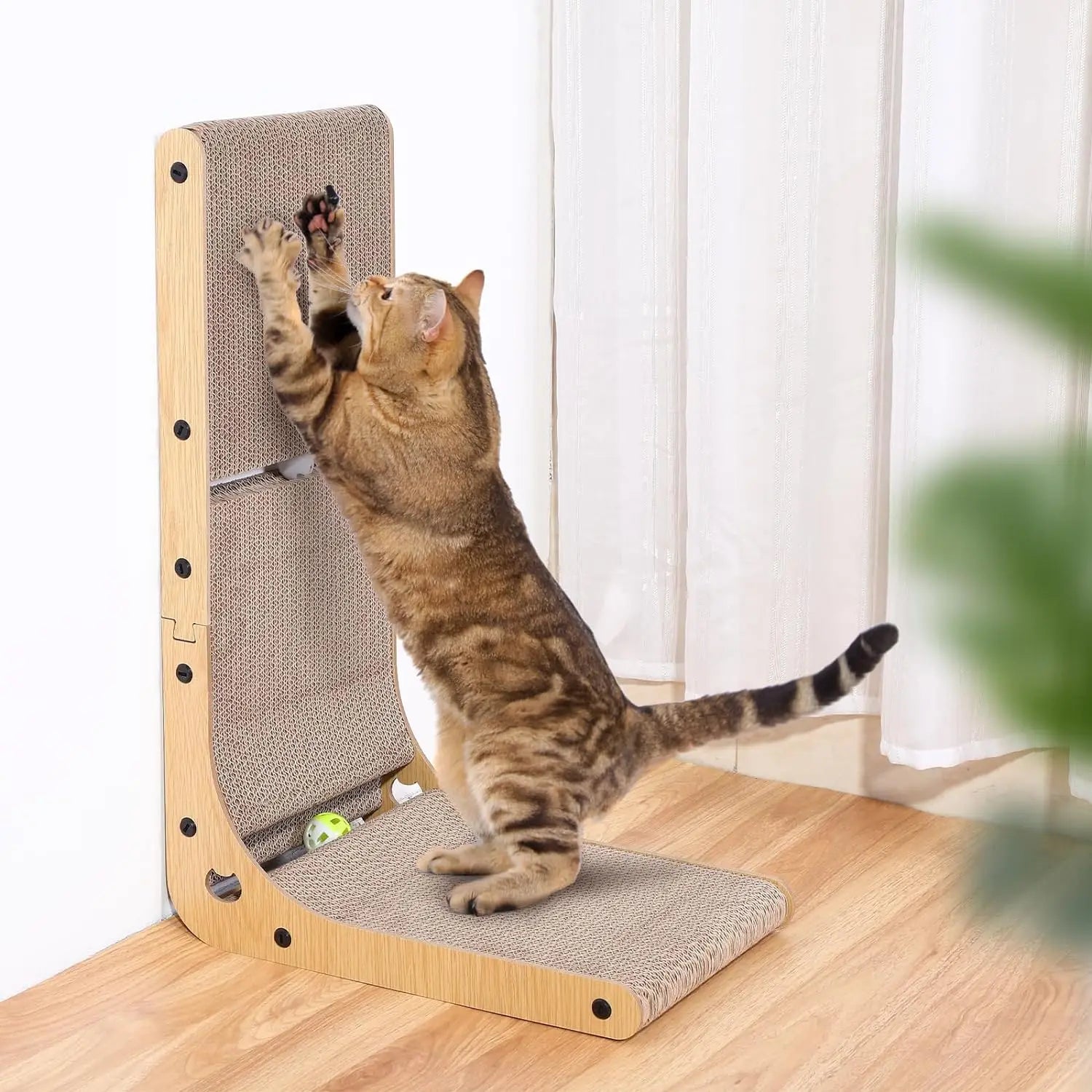 L Shape Cat Scratcher, 23.6 Inch Cardboard Scratch Pad - Health and Tech Solutions 25