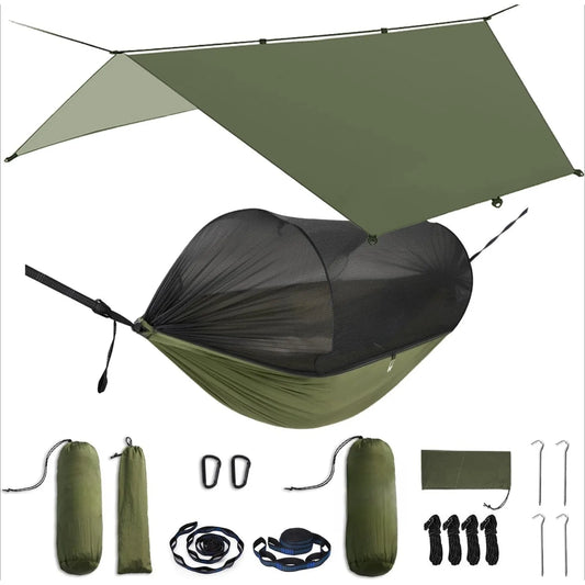 ZUIJI Camping Hammock Portable With Spacious Net And Straps - Health and Tech Solutions 25