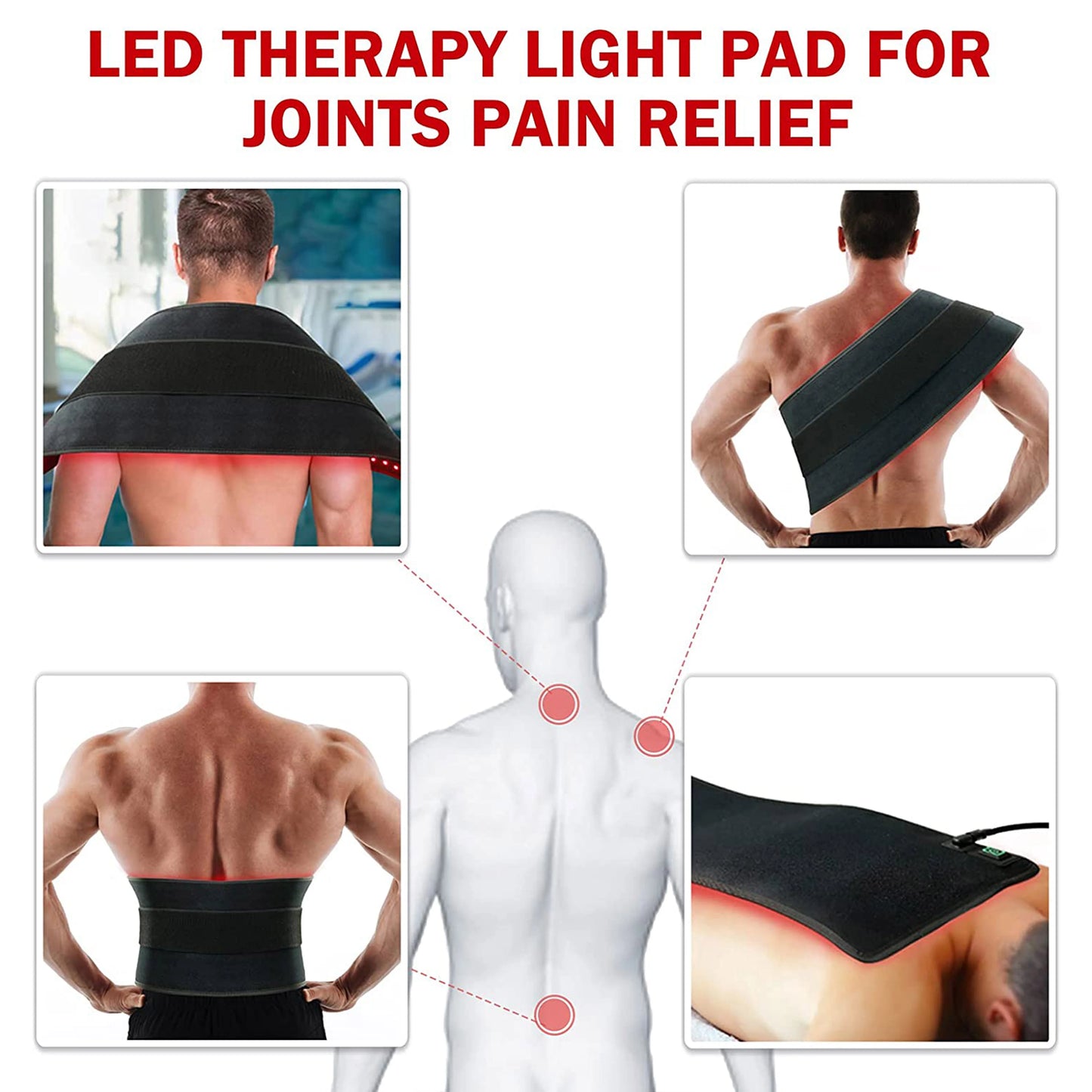 Red Light Mat Near Infrared Therapy Pad for Full Body - Health and Tech Solutions 25