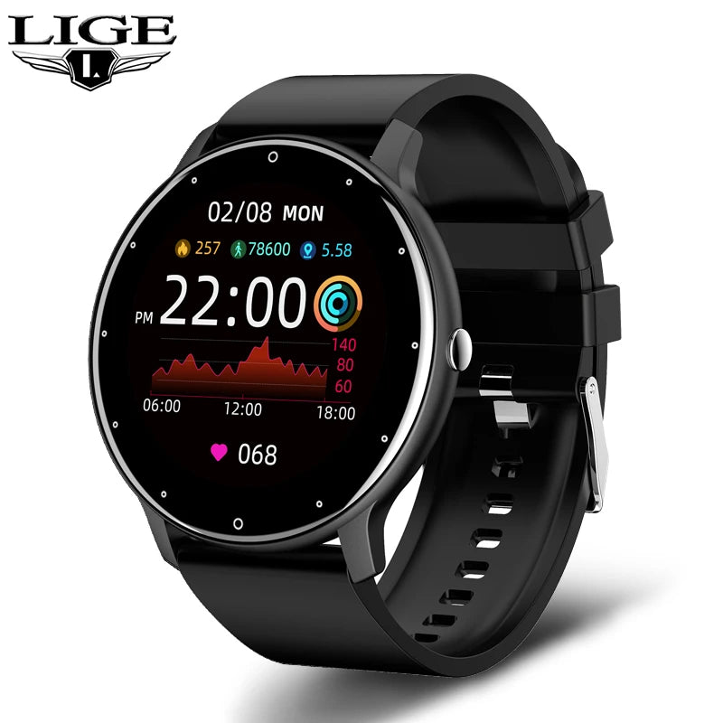 LIGE Smart Watch Men Women Full Touch Screen IP67 Waterproof - Health and Tech Solutions 25