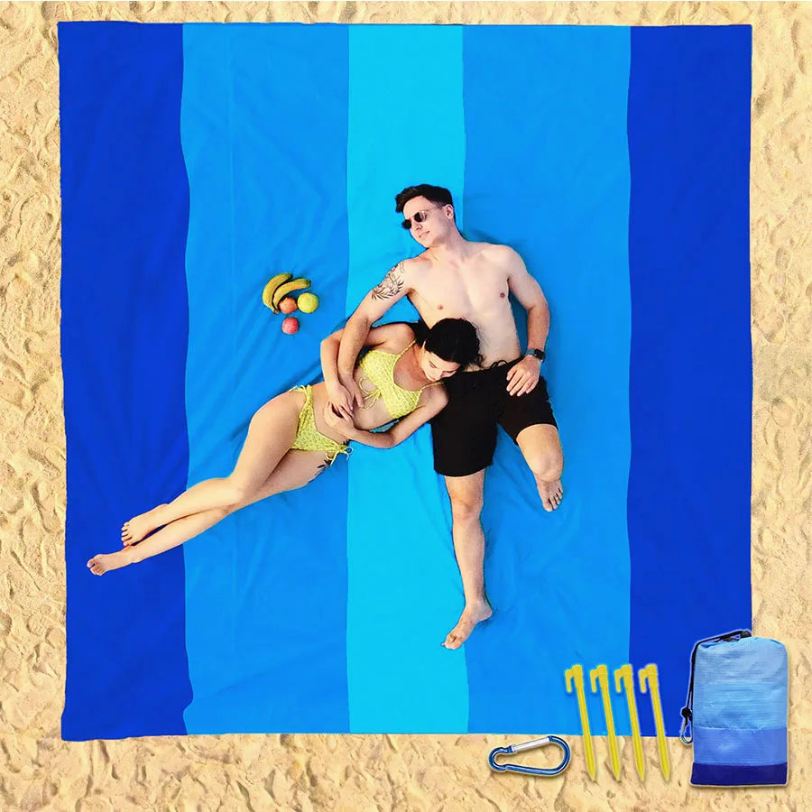 Beach Blanket Waterproof and Sandproof Large 2-3 Adult Light Picnic Mat Travel Camping Hiking 200x210cm - Health and Tech Solutions 25