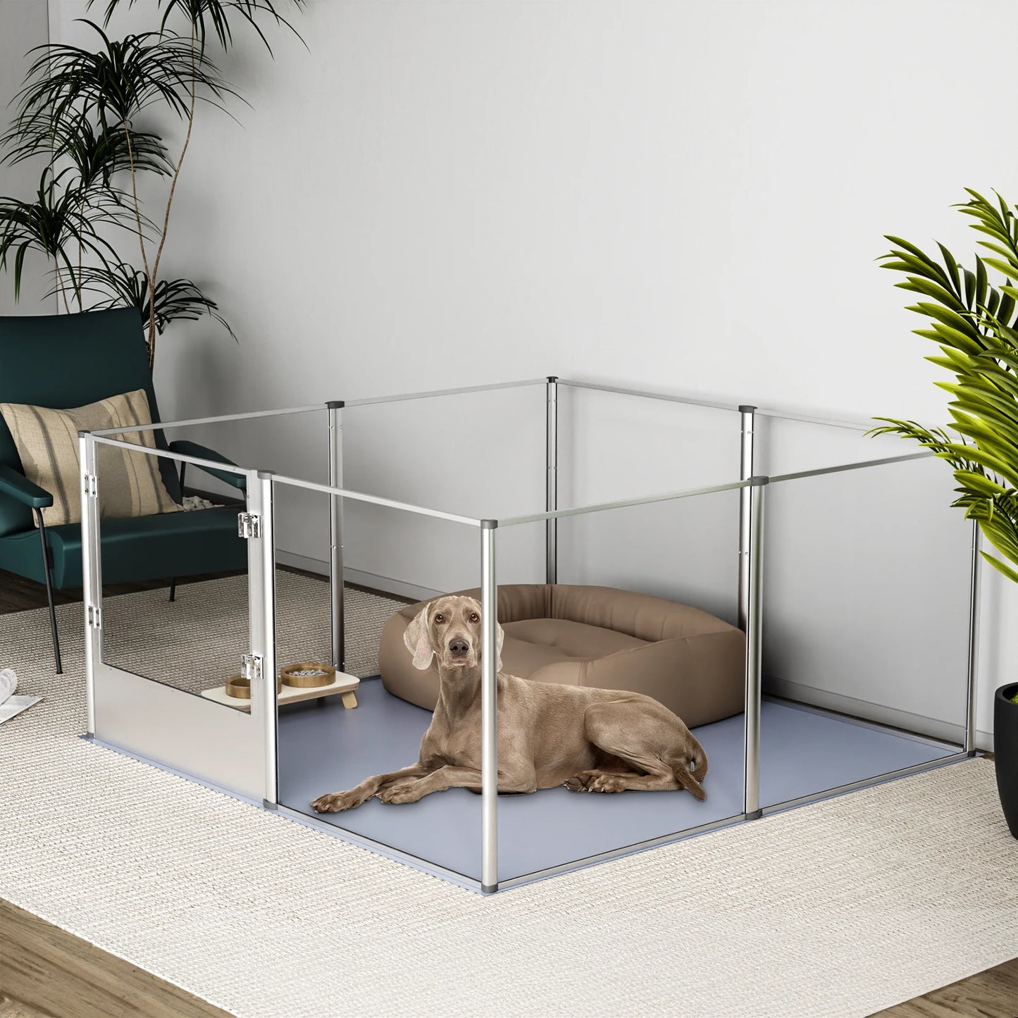 BingoPaw Acrylic Dog Playpen Fence With Waterproof Pad - Health and Tech Solutions 25