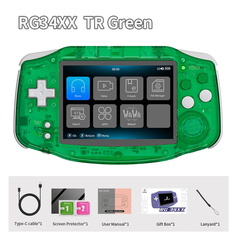 ANBERNIC RG34XX Retro Handheld Game Console 3.4 Inch IPS Screen - Health and Tech Solutions 25