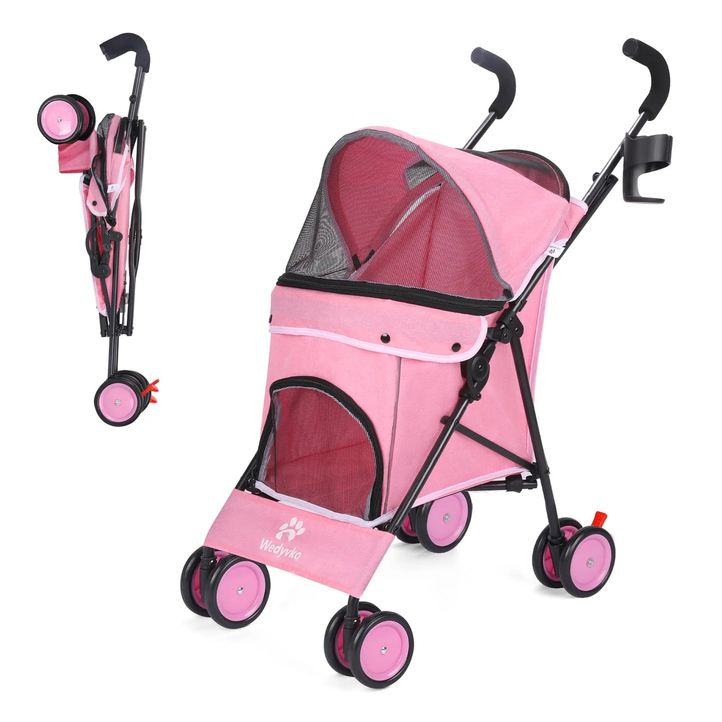 Pet Dog Stroller with Brakes for Outdoor Travel Adventures - Health and Tech Solutions 25