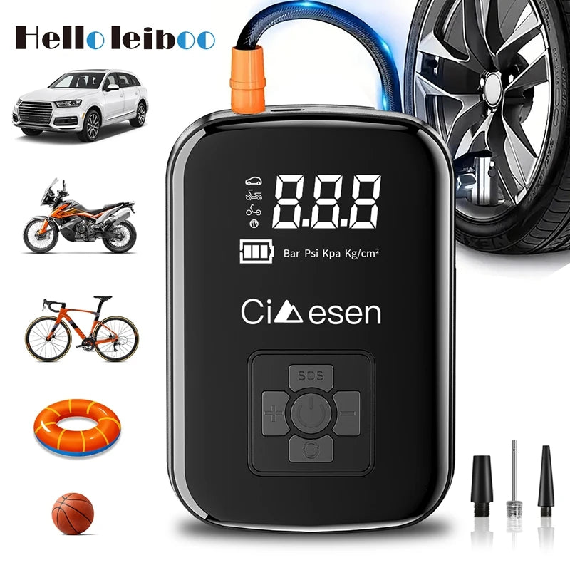1pc Car Wireless Air Pump 150PSI Portable Electric Tire Inflator - Health and Tech Solutions 25
