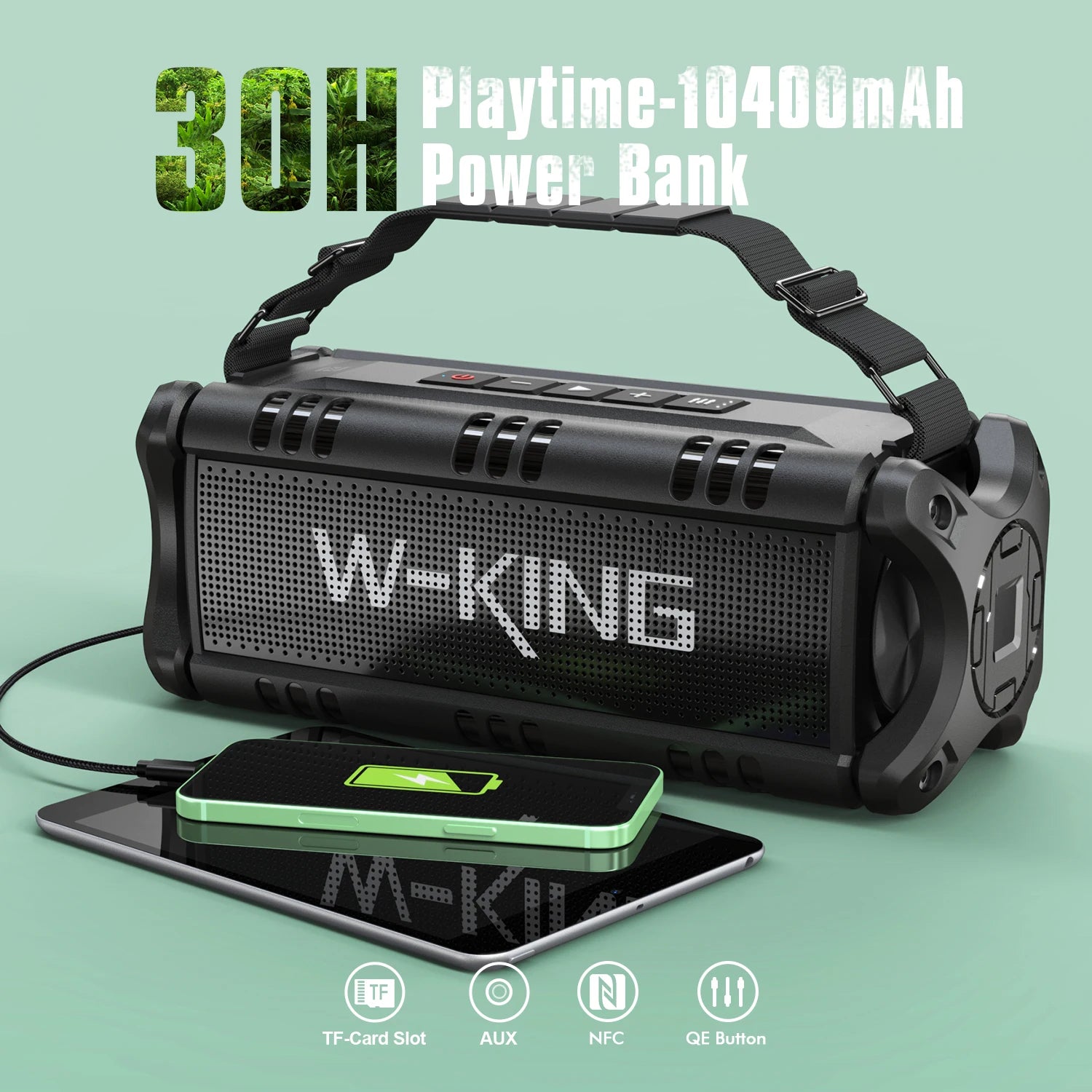 W King 90W Peak Bluetooth Speaker IPX6 Waterproof Outdoor - Health and Tech Solutions 25