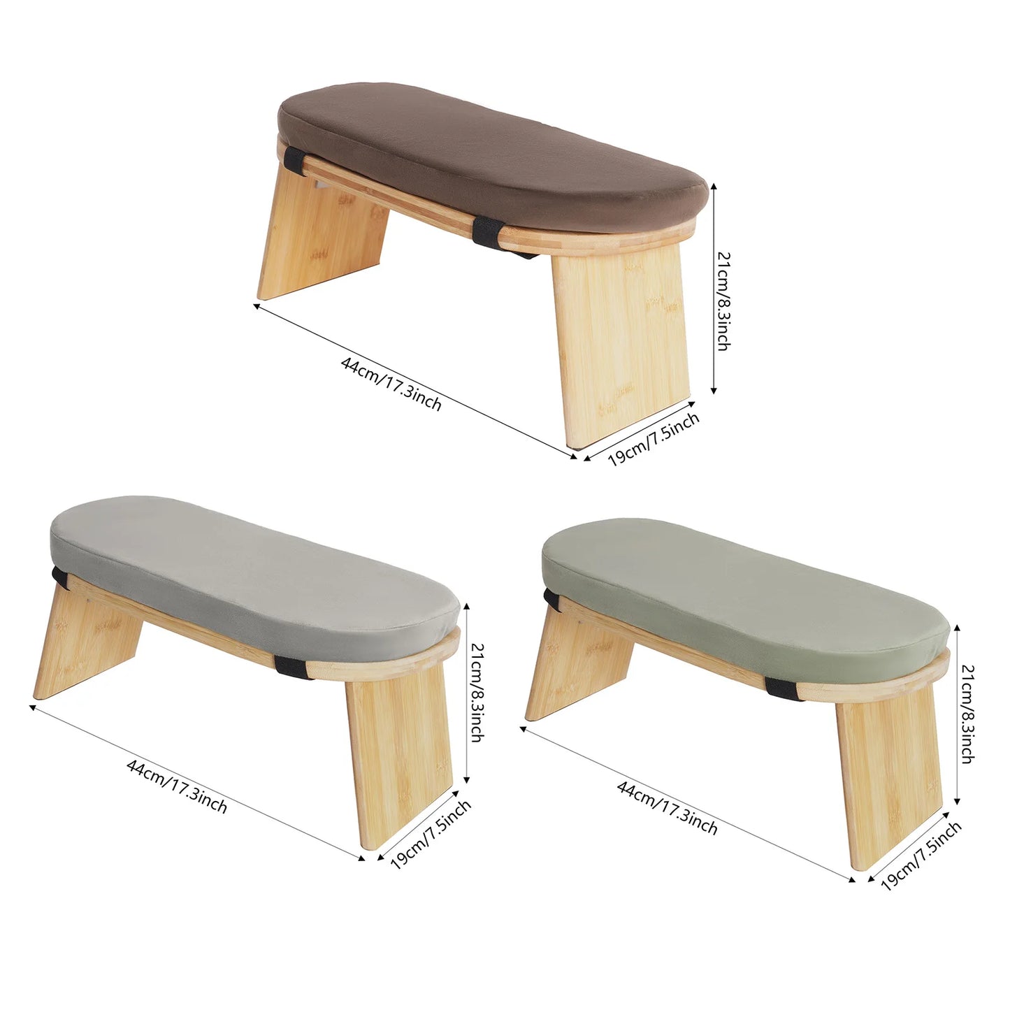 Foldable Ergonomic Bamboo Meditation Bench And Yoga Stool - Health and Tech Solutions 25