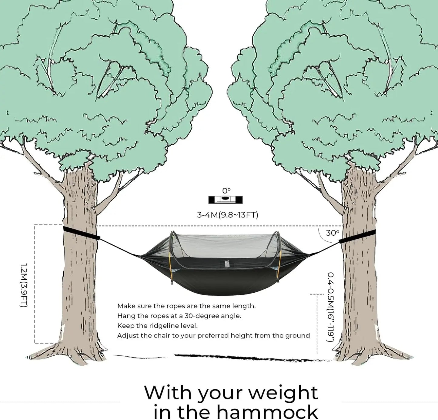 Hign-concerned Camping Hammock Tent With Mosquito Net - Health and Tech Solutions 25