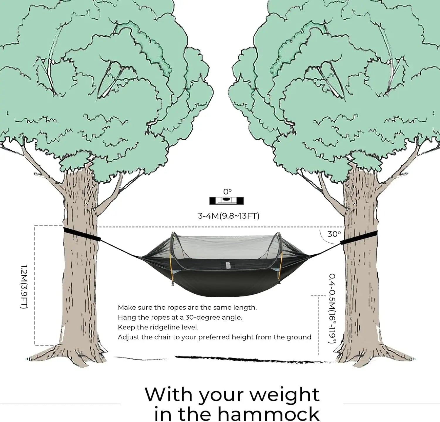 Hign-concerned Camping Hammock Tent With Mosquito Net - Health and Tech Solutions 25