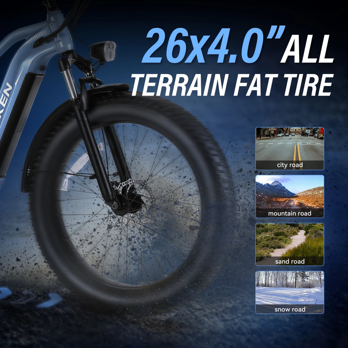 AMAK 1500W Fat Tire Electric Bike 48V 720Wh AllTerrain - Health and Tech Solutions 25