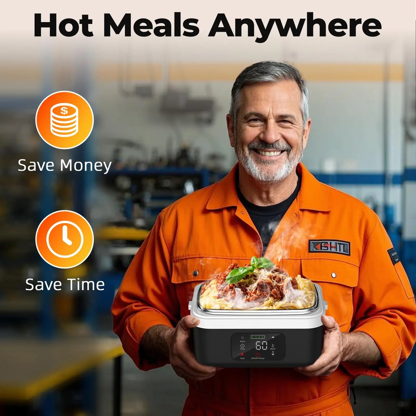 Feature Wireless Electric Insulated Lunch Box 60W Warmer - Health and Tech Solutions 25