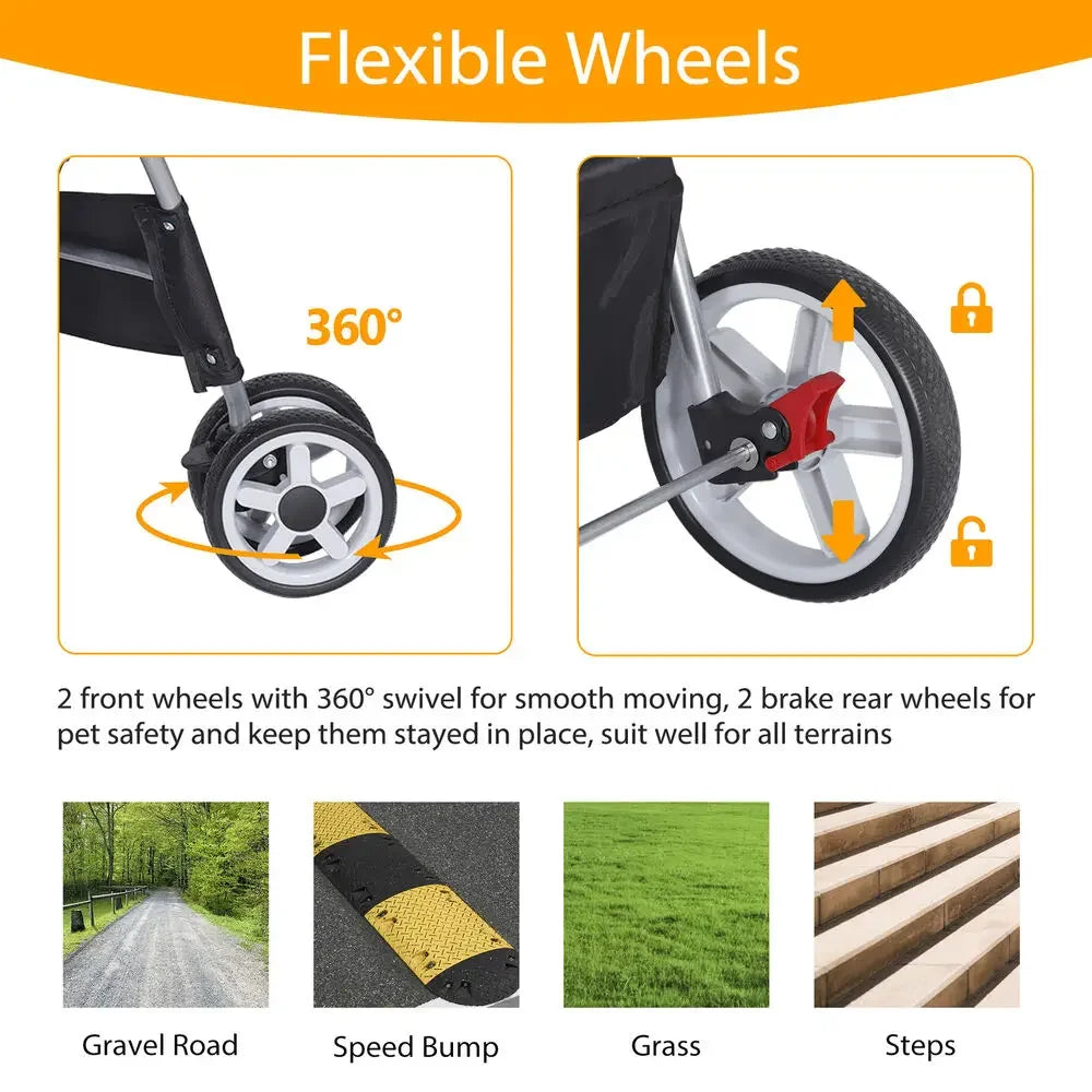 Dog Stroller for Comfortable and Safe Pet Travel - Health and Tech Solutions 25