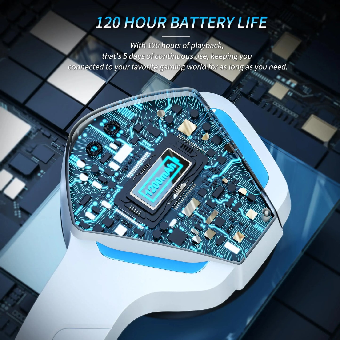 BINNUNE BW01 Wireless Gaming Headset with Mic for PC PS4 PS5 - Health and Tech Solutions 25