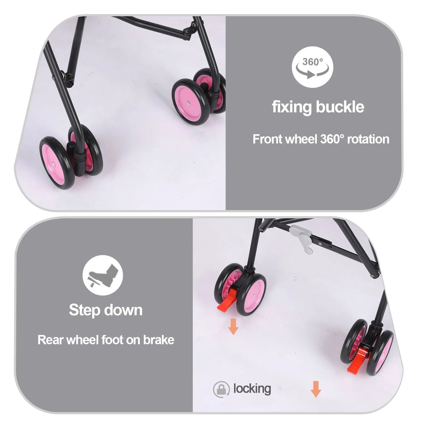 Pet Dog Stroller with Brakes for Outdoor Travel Adventures - Health and Tech Solutions 25